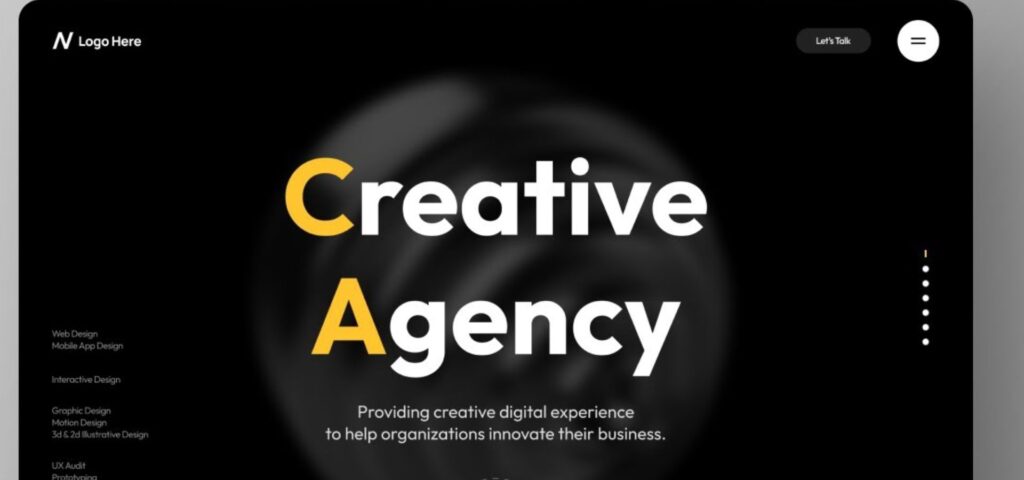 creative agency website design