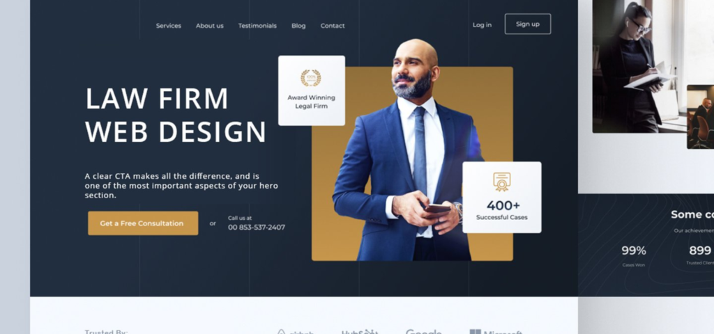 law firm website design awards