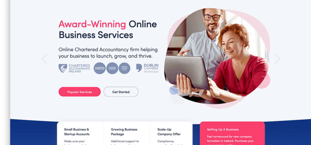 accounting website design