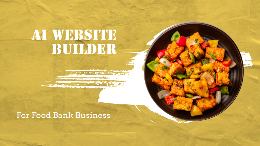 ai website builder for food bank business