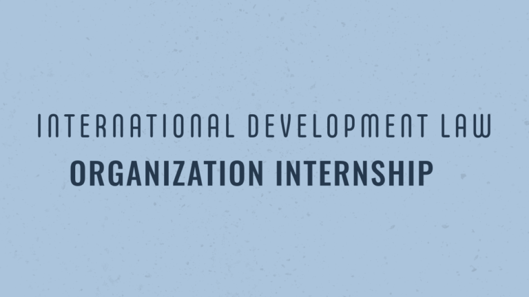 international development law organization internship